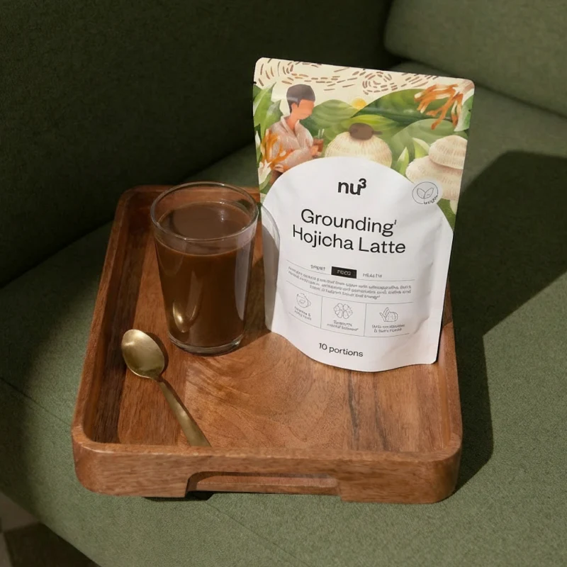 nu3 Grounding¹ Hojicha Latte - Image 2